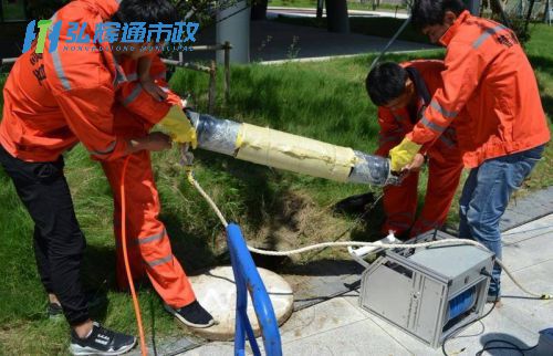 建湖县管道修复现场