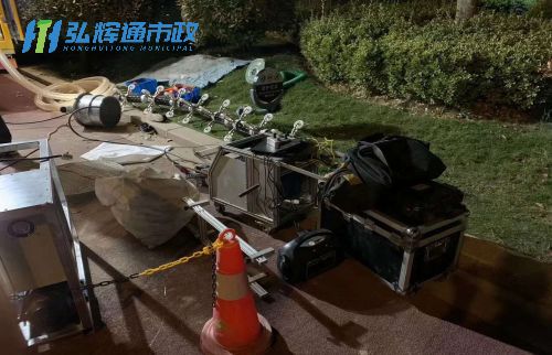 建湖县管道修复现场